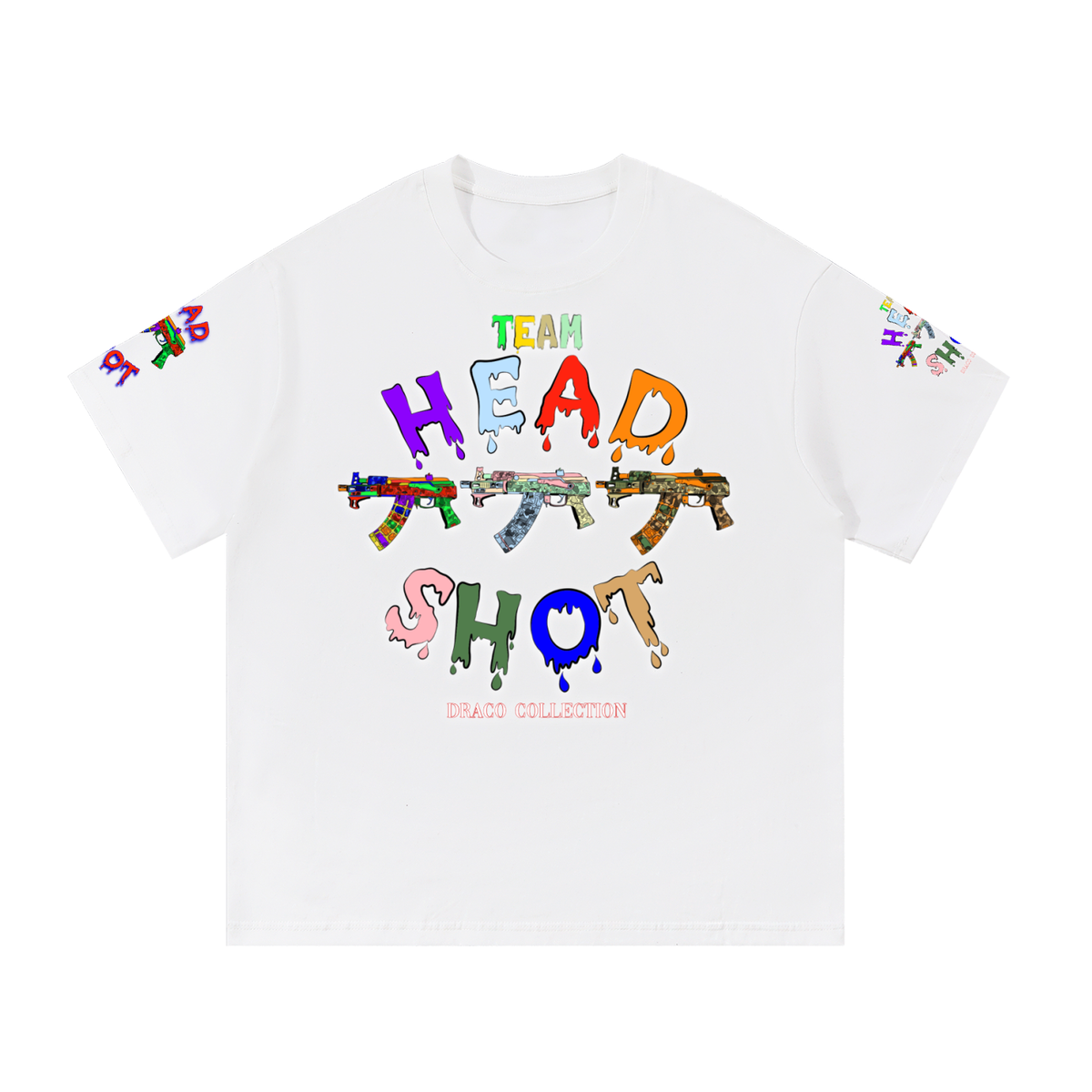 THS “DRACO” Collection Printed Sleeve Basic Tee