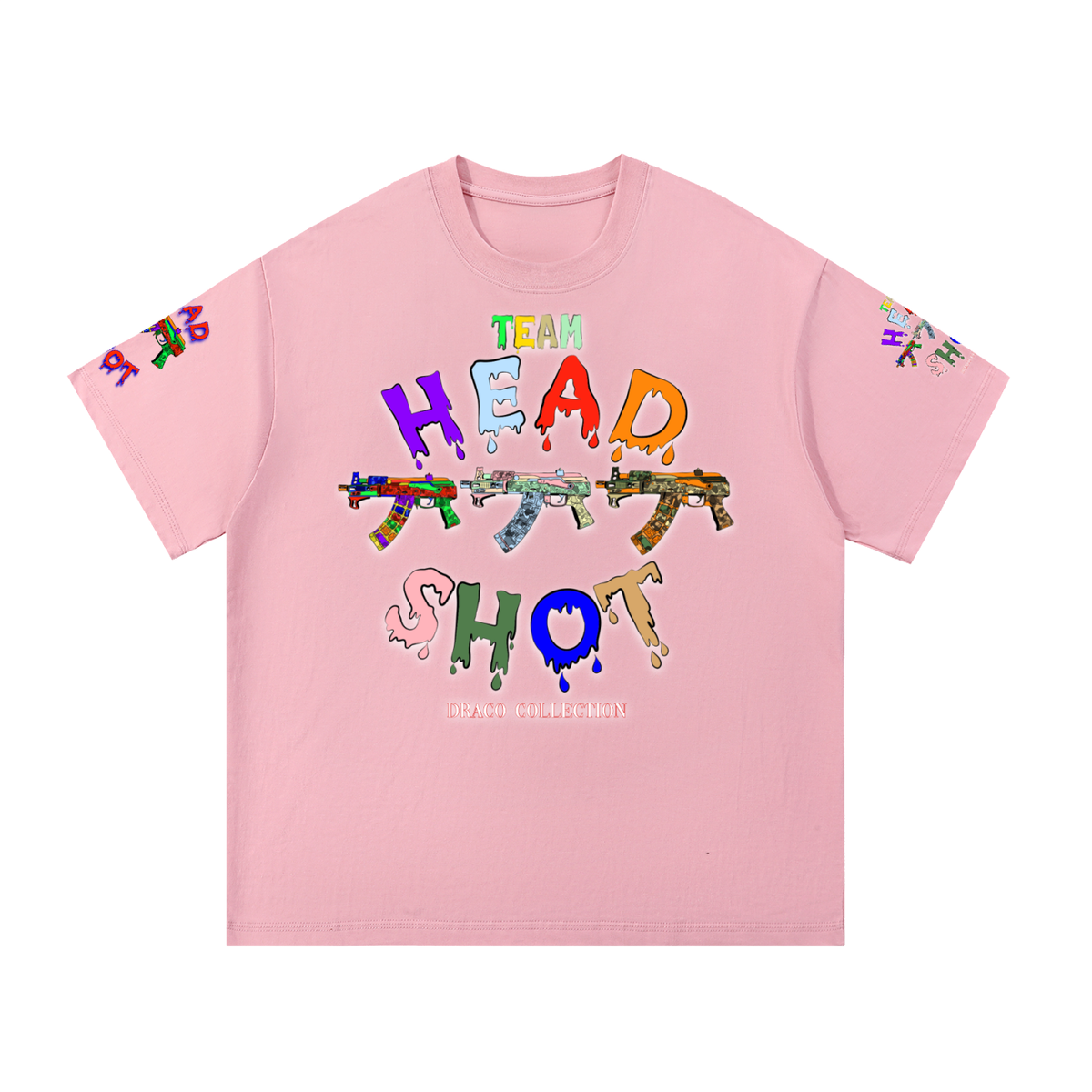 THS “DRACO” Collection Printed Sleeve Basic Tee