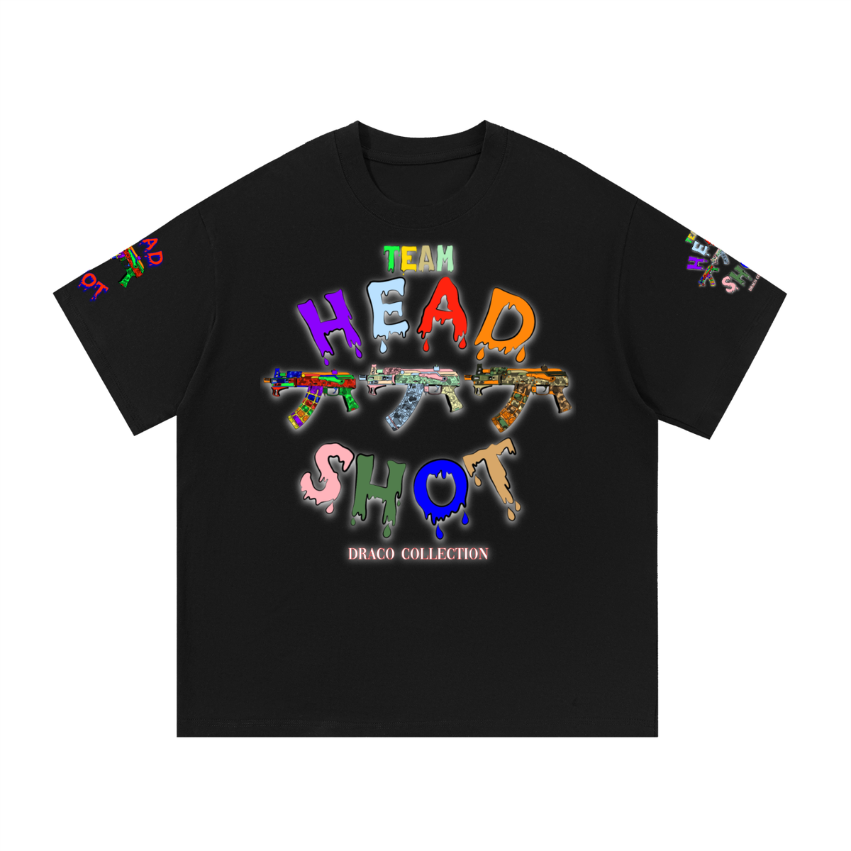 THS “DRACO” Collection Printed Sleeve Basic Tee