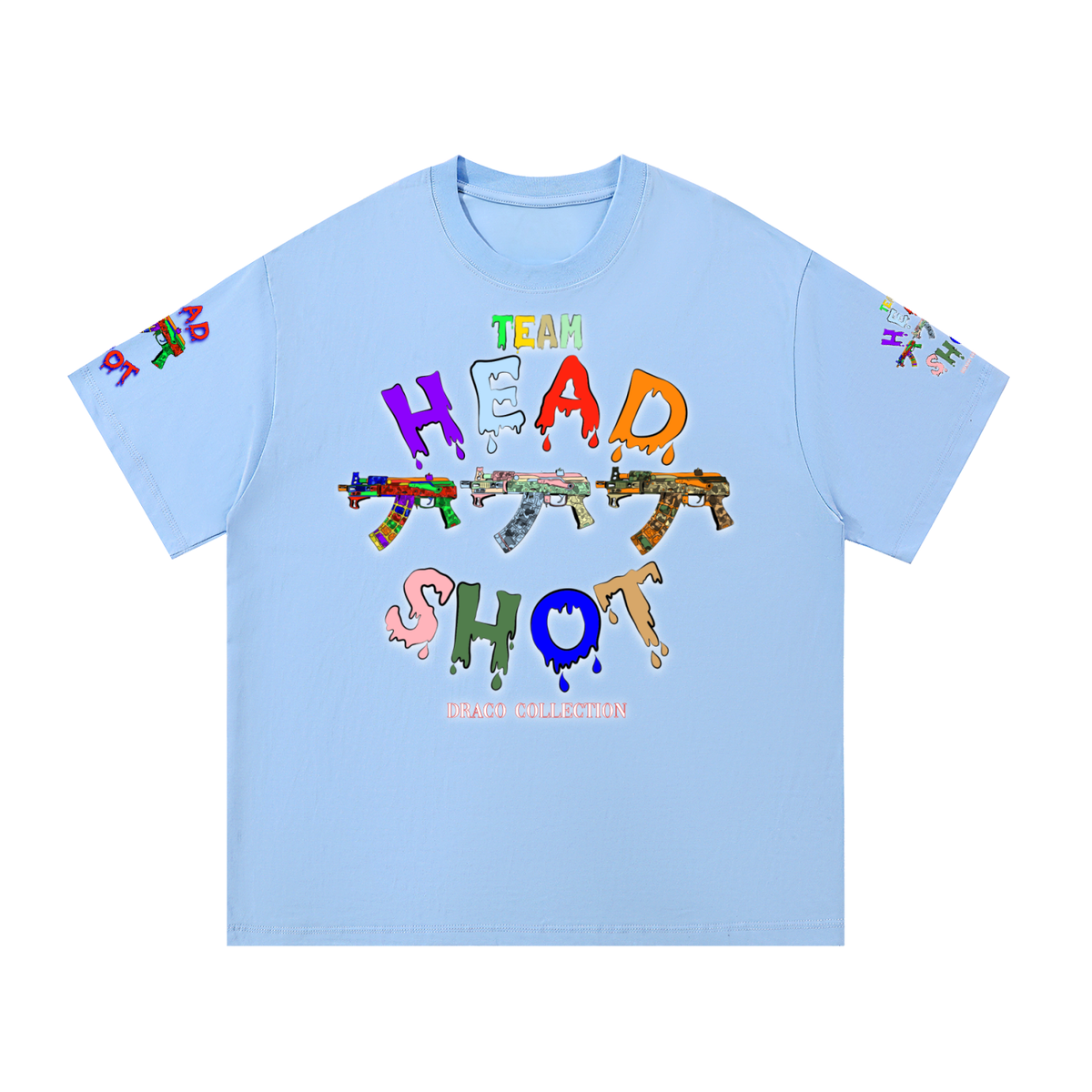 THS “DRACO” Collection Printed Sleeve Basic Tee