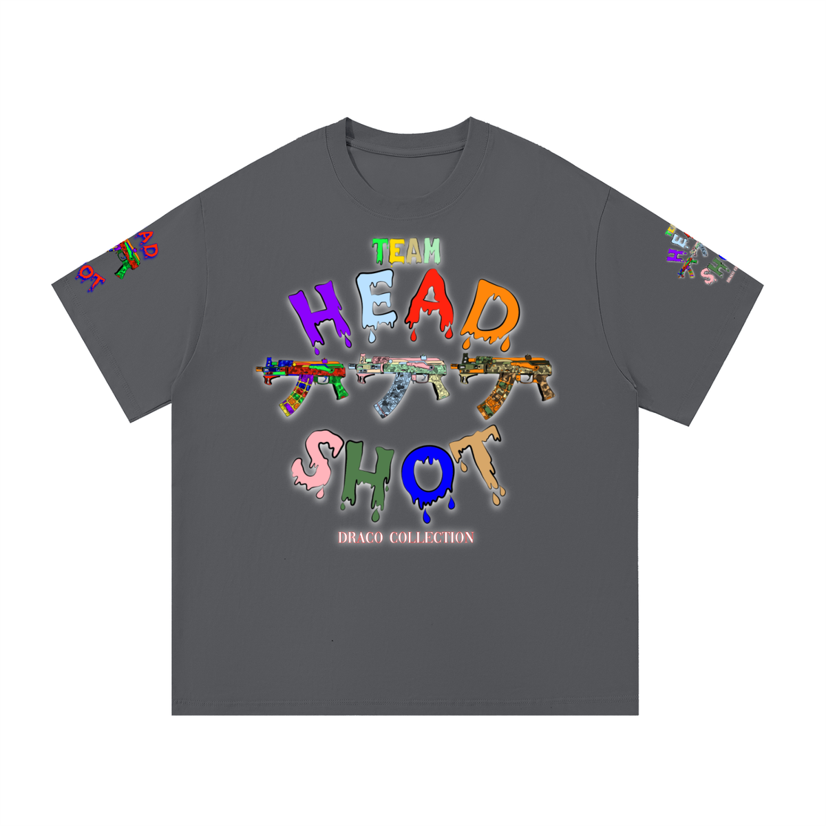 THS “DRACO” Collection Printed Sleeve Basic Tee