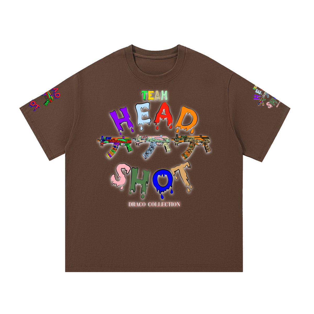 THS “DRACO” Collection Printed Sleeve Basic Tee