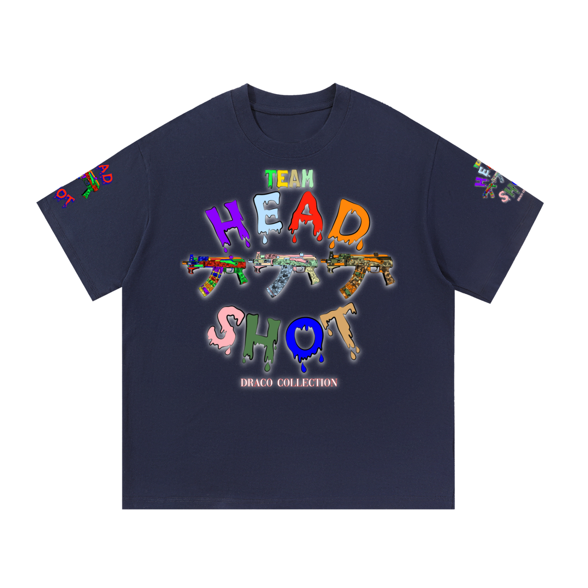 THS “DRACO” Collection Printed Sleeve Basic Tee
