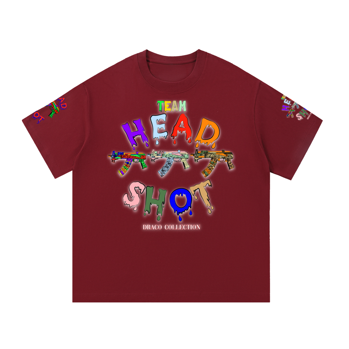 THS “DRACO” Collection Printed Sleeve Basic Tee